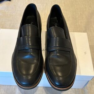 Calvin Klein Black Leather Loafers
